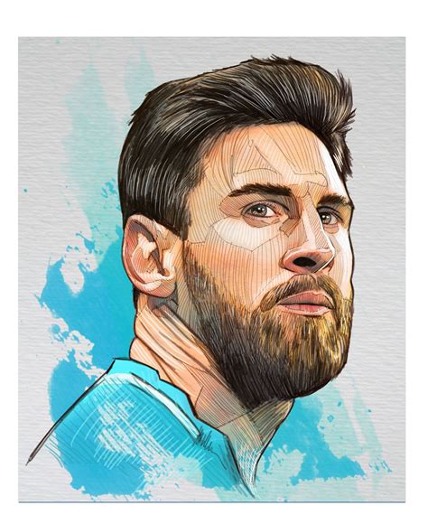 lionel messi dibujos|More.